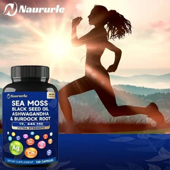 Sea Moss Black Seed Oil Capsules for Energy & Immunity