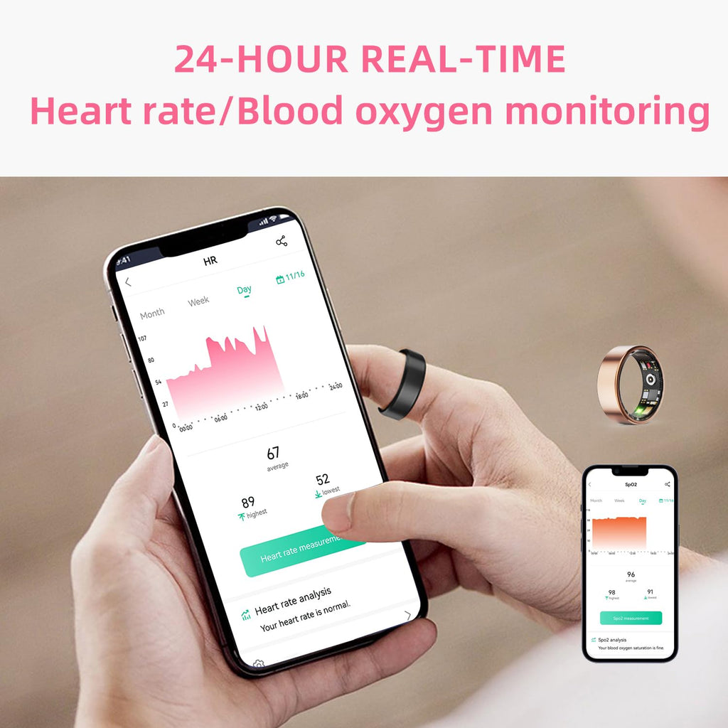 Fitness Tracker Smart Ring for Sleep & Heart Monitoring