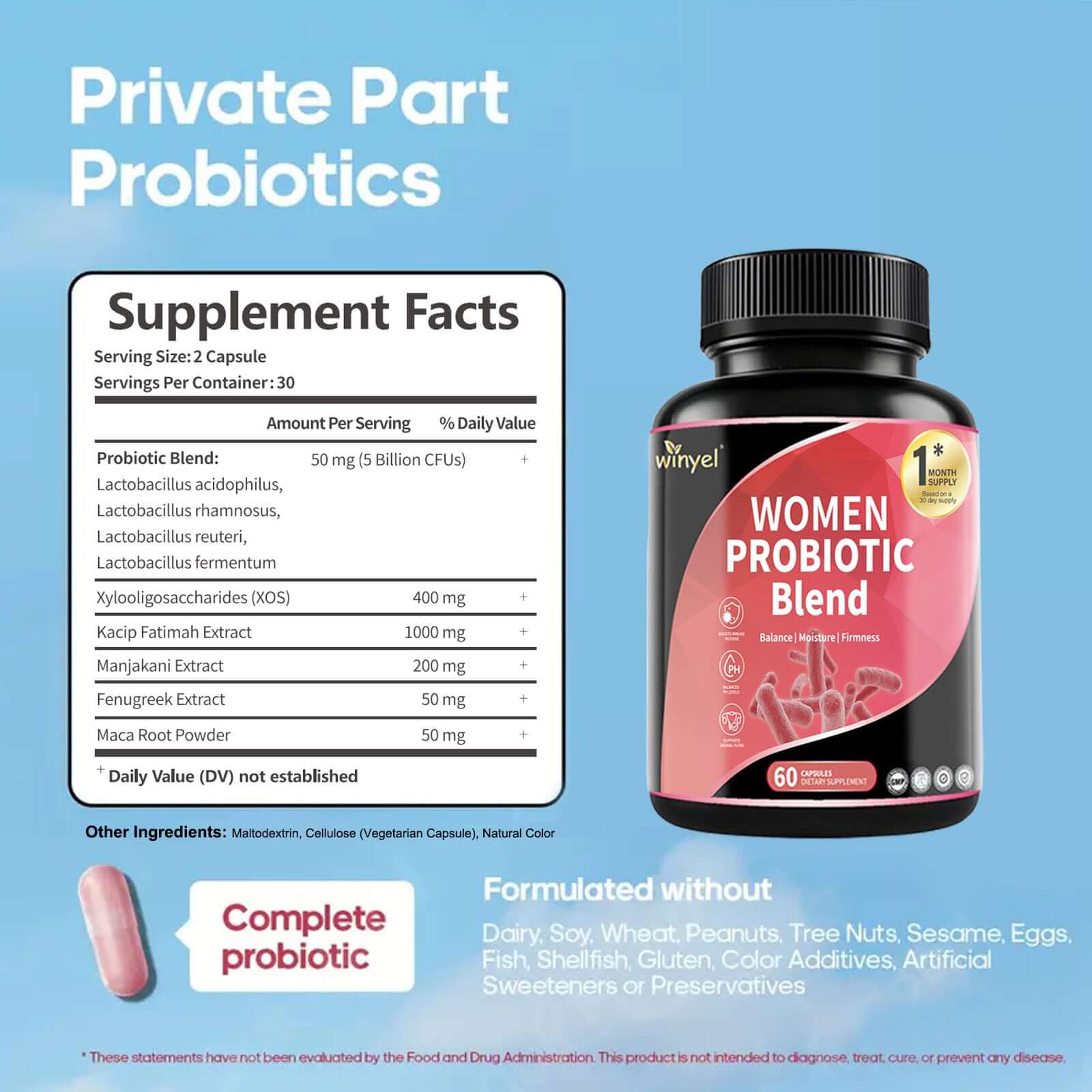 Women’s Probiotics for PH Balance & Gut Health