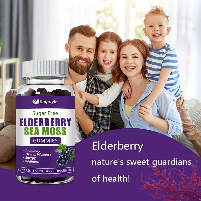 Elderberry Sea Moss Gummies for Immune Support