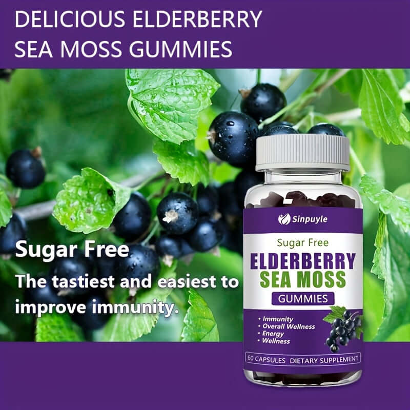 Elderberry Sea Moss Gummies for Immune Support