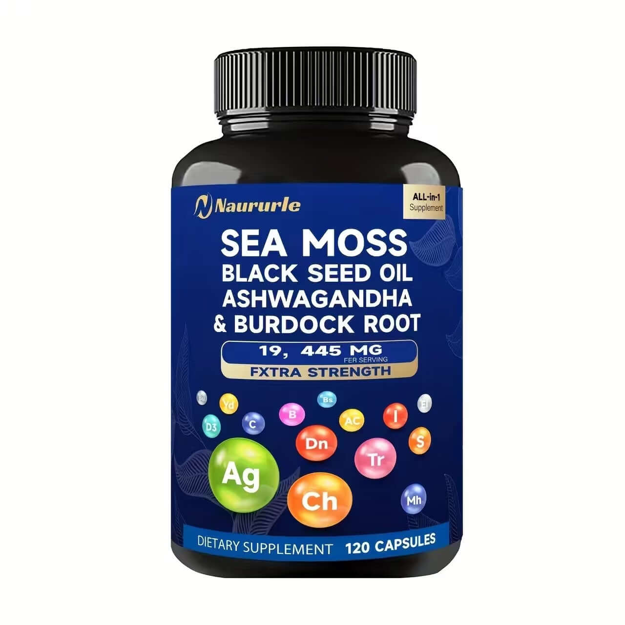 Sea Moss Black Seed Oil Capsules for Energy & Immunity