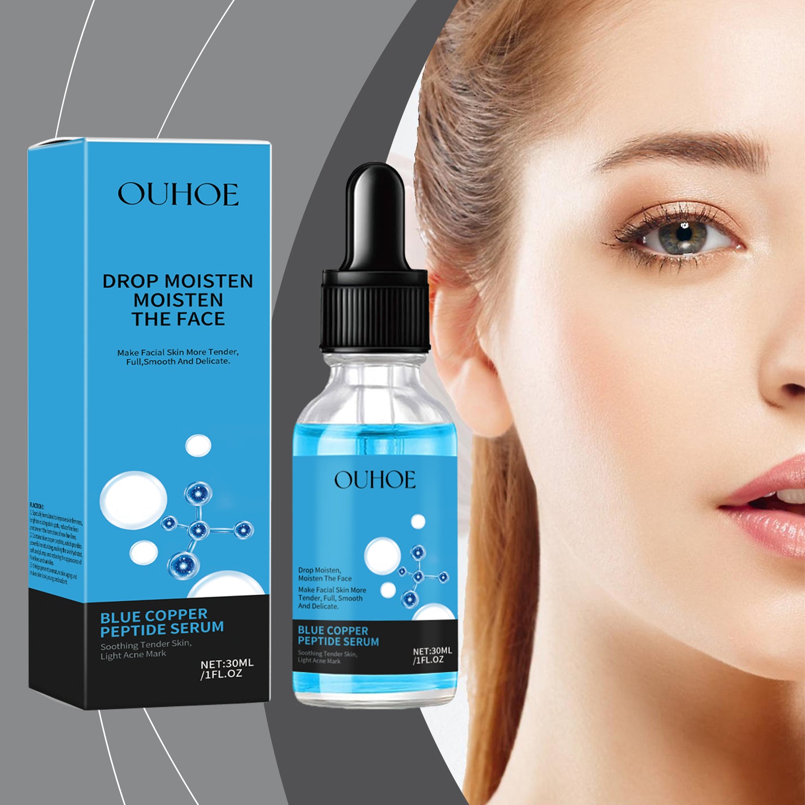 Copper Peptide Repair Serum for Firming Skin