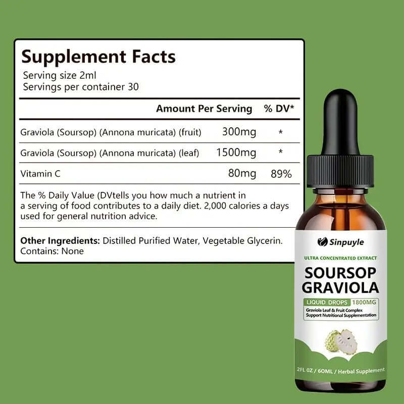 Soursop Graviola Drops for Immune Support
