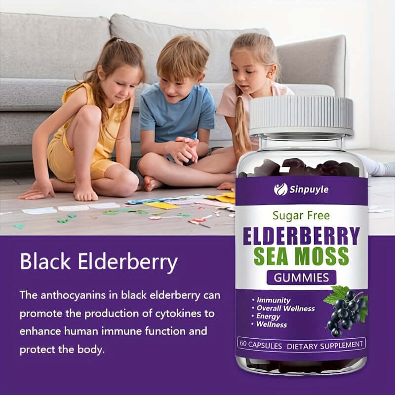 Elderberry Sea Moss Gummies for Immune Support